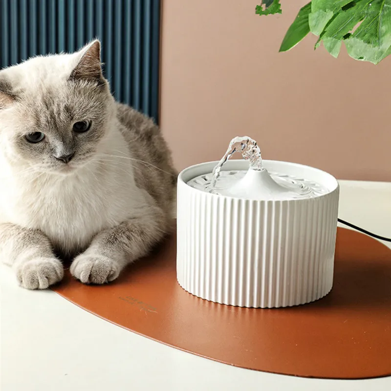 

Cat Water Fountain Automatic Ceramics Feeder Bowl Drinker Drinking Induction Dispenser Filter for Drinkers Cats Pet Supplies