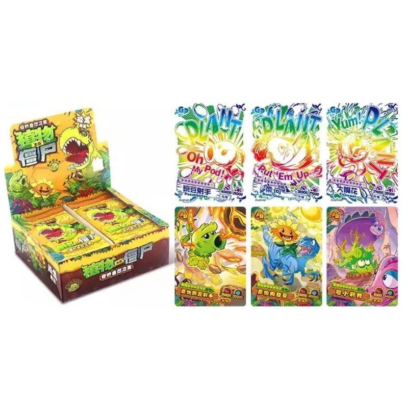 Original Box Hot Sell New In 150Pcs KAYOU EA Card Plants Vs. Zombies Battle Game Collection Wonderful Peashooter Children\'s Gift