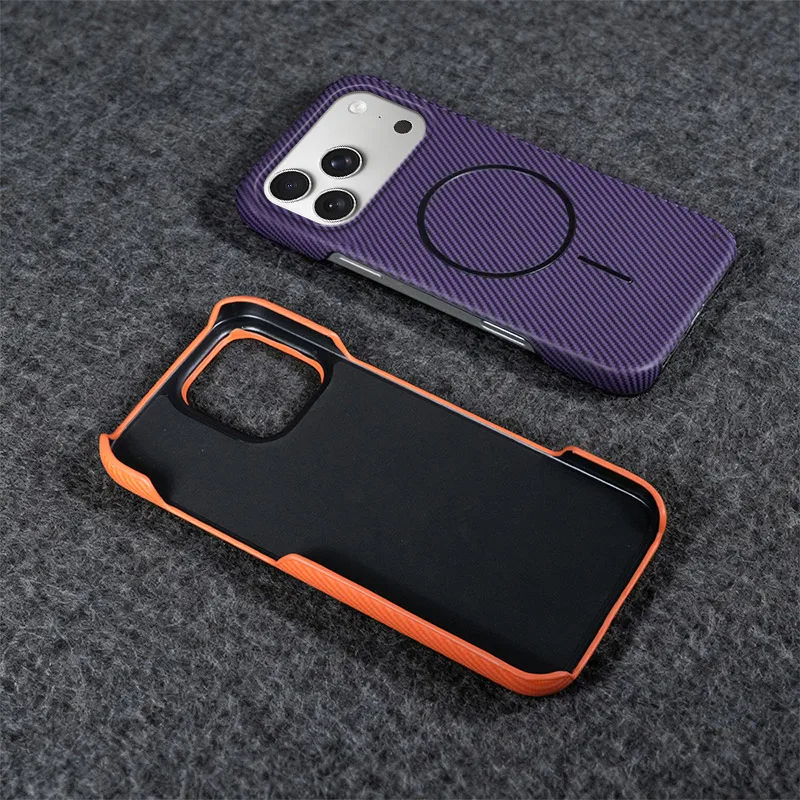 Luxury Carbon Fiber iPhone MagSafe Case - usage example