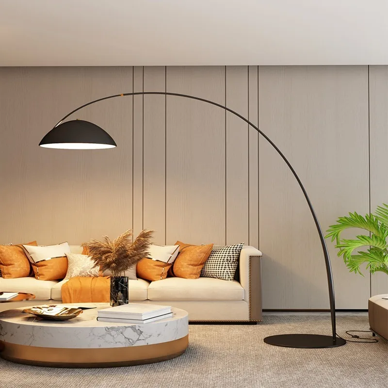 Fishing lamp Floor lamp Nordic high-end atmosphereLiving room Sofa Bedroom Internet celebrity art Vertical floor