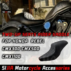 CM500 CM300 Motorcycle Two-Up Seats Rider Saddle Driver Passenger Pillion For Honda CMX 300 CM 500 Rebel CMX300 CMX500 2017-2023