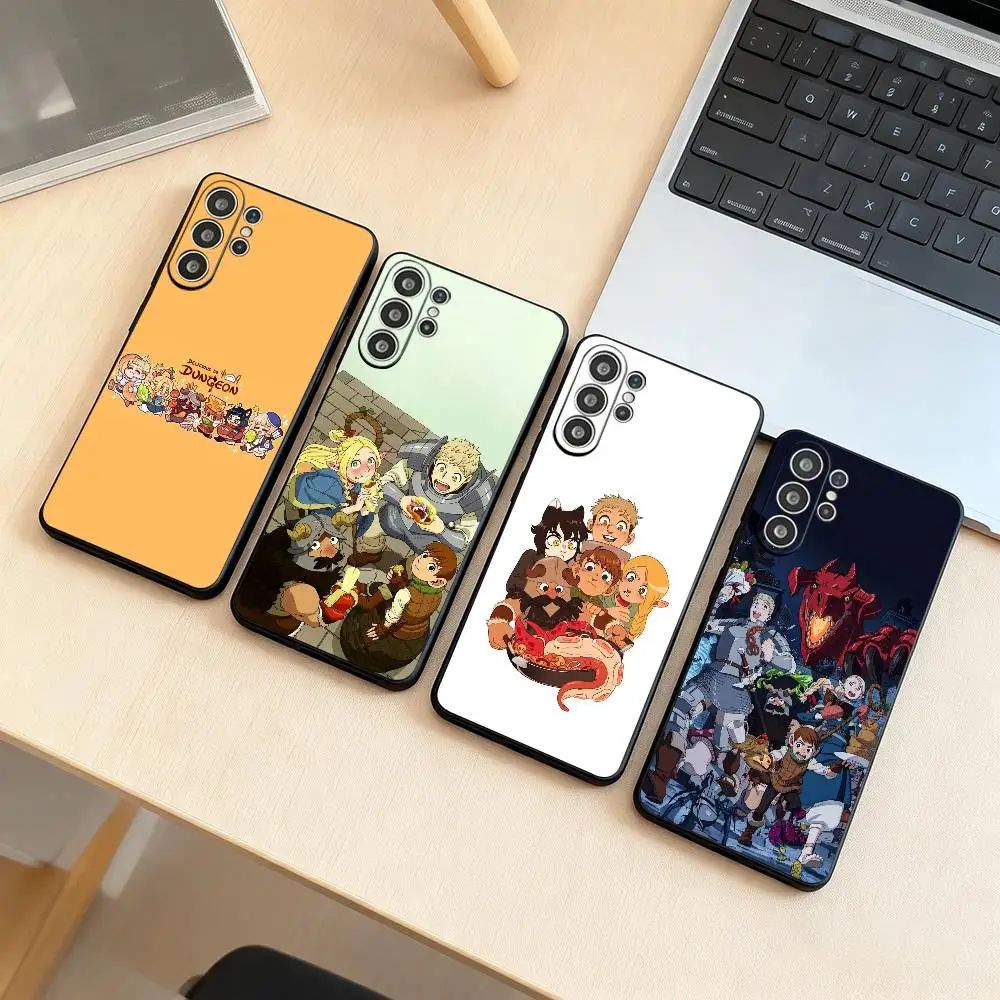 D-Delicious in Dungeon  Phone Case For Samsung S25,S24,S21,S22,S23,S30,Ultra,S20,Plus,Fe,Lite,Note,10,Black Cover Gift