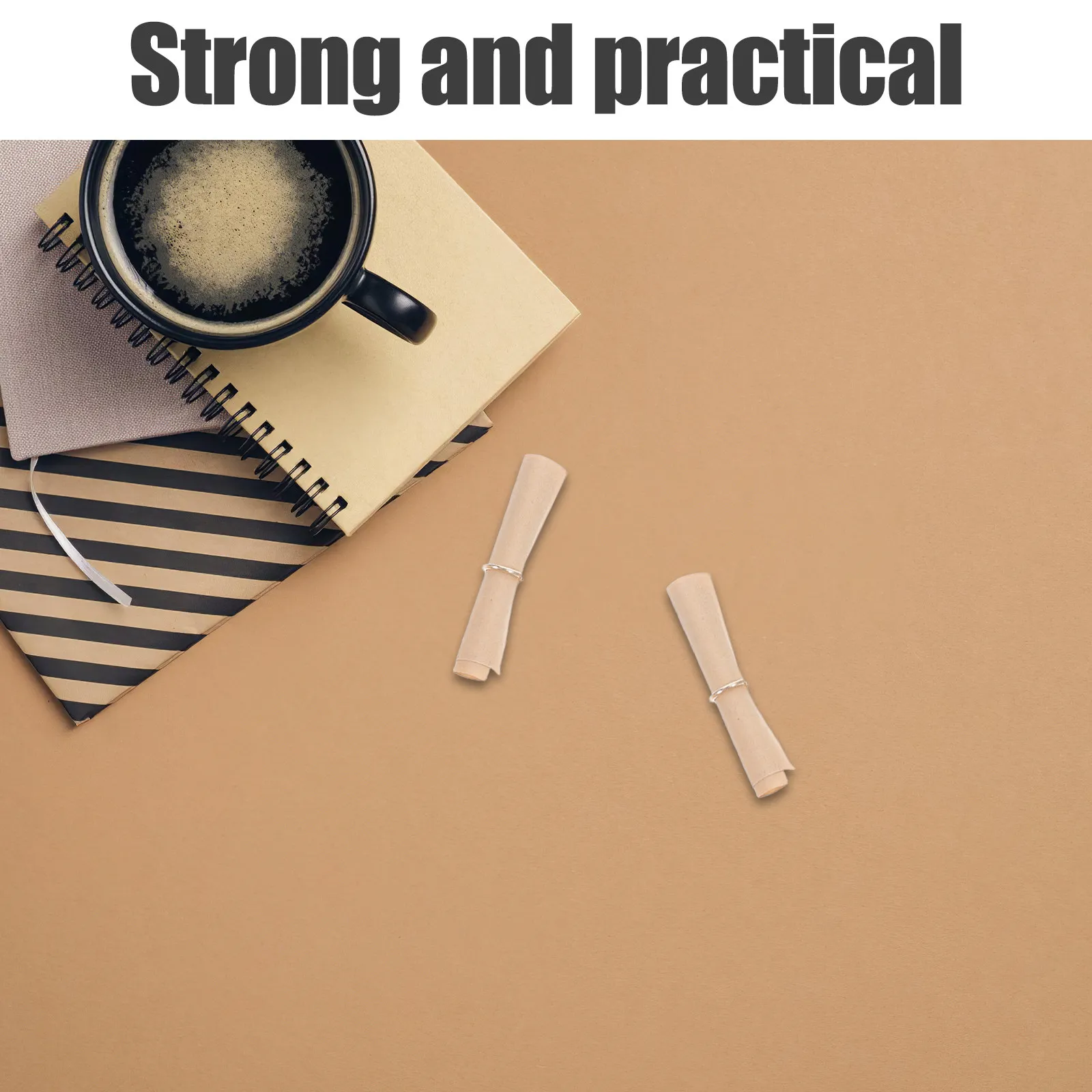 

200Pcs Vintage Kraft Writing Paper Mini Writable Scrolls for Wedding Invitations Wish Bottles Party Message Notes