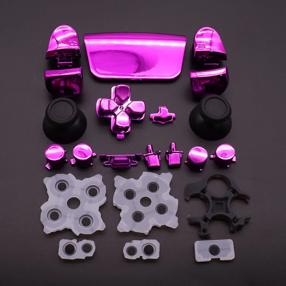 Sostituzione D-pad R1 L1 R2 L2 Pulsanti trigger Condividi opzioni Set di pulsanti per PS5 2.0 V2 020 Controller Pad in gomma conduttiva