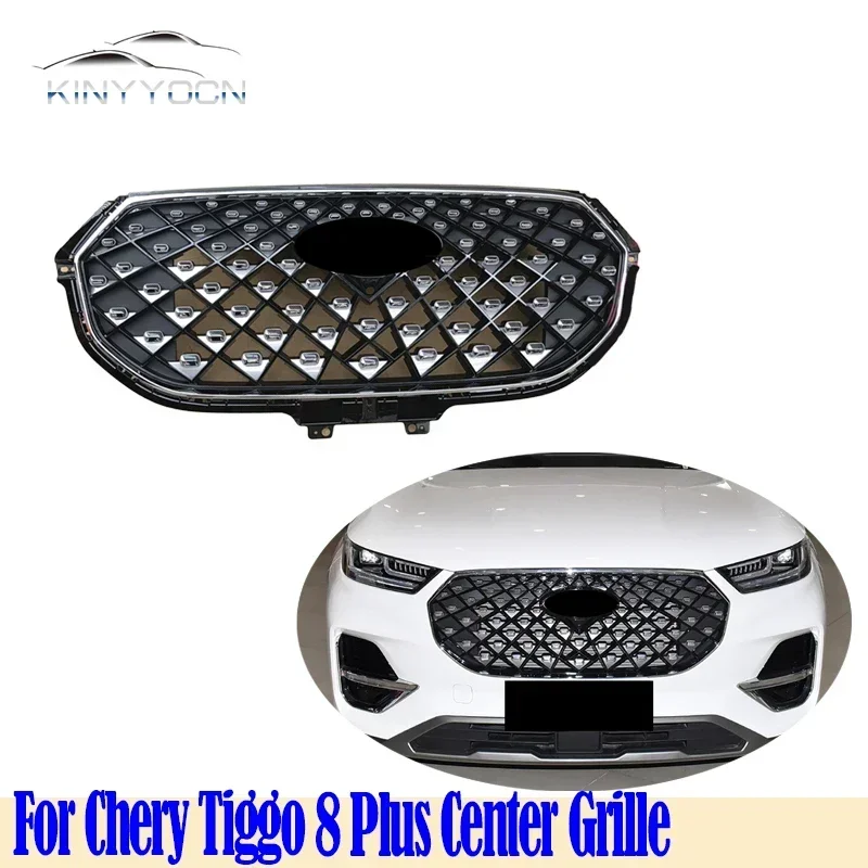 Grilles For Chery Tiggo 8 Plus Front Bumper Grill Center Grille High Quality Match Original