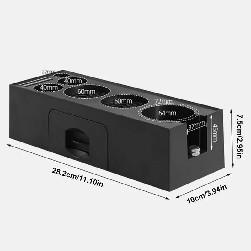 Espresso Tamping Station Coffee Knock Box Espresso Organizer portafiltro porta caffè Espresso Organizer Box Espresso