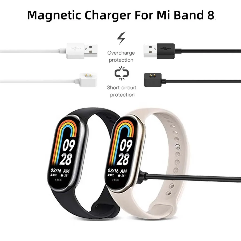 USB Magnetic Charger Cable For Xiaomi Band 8 Mi Band 10 9 Pro Magnetic Charging Cradle Adapter For Redmi Watch 3 4 Charger Dock