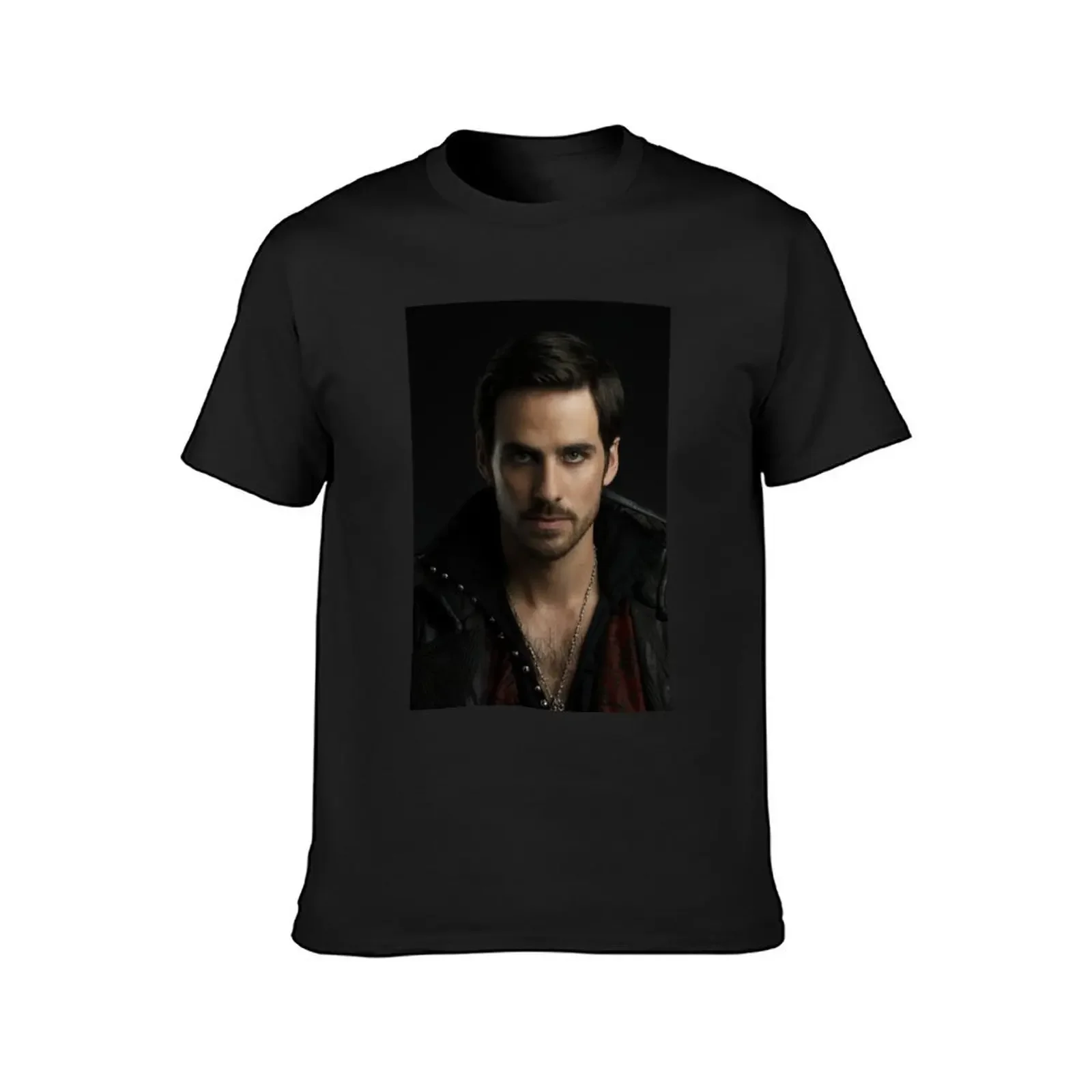 Colin O'Donoghue as Captain Hook T-Shirt summer clothes tees Short sleeve tee Men's clothing