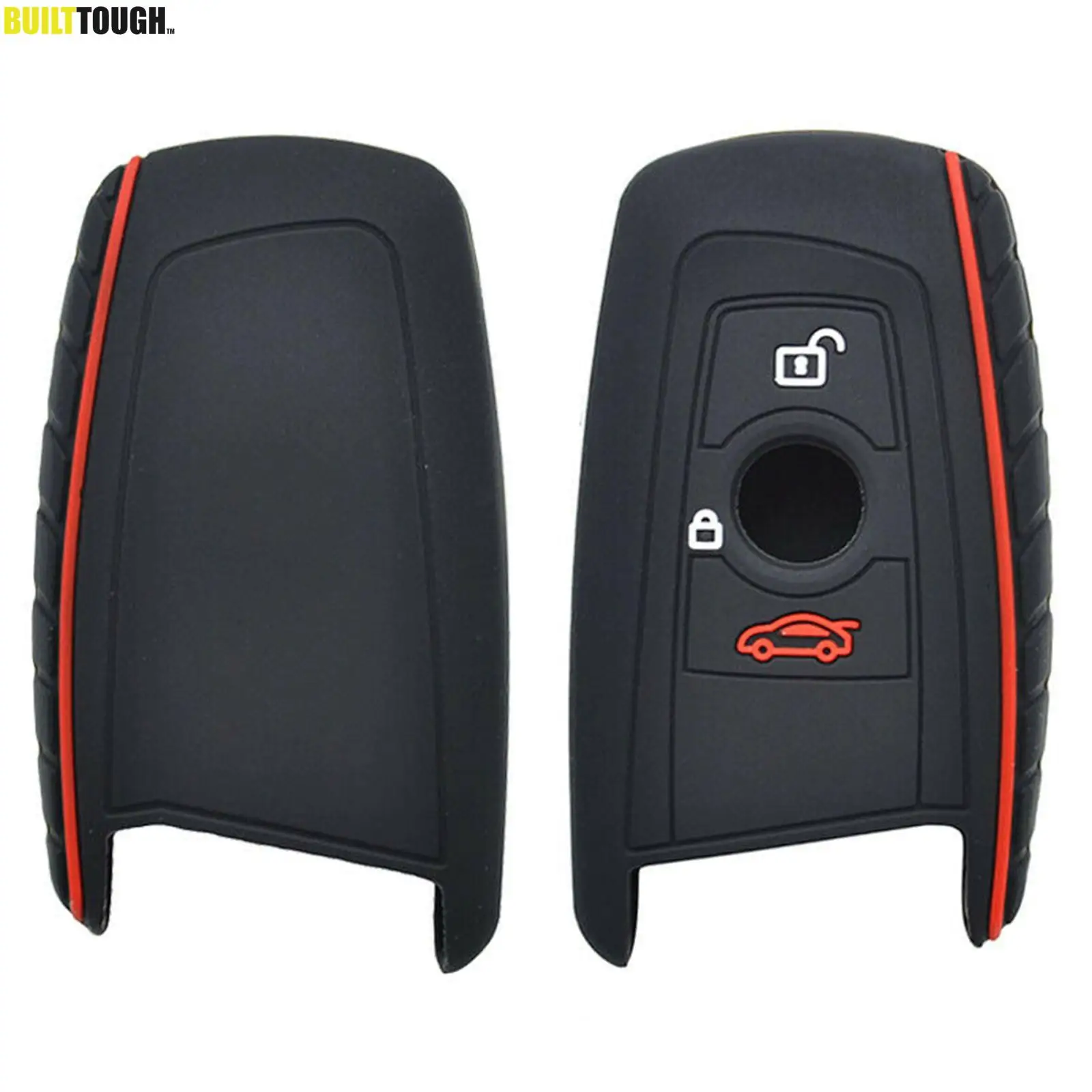 Silicone Remote Smart Key Fob Cover 3 Buttons Rubber Protection Shell For BMW 3 5 7 Series F01 F20 F30 2009 2011 2015 2017 2019