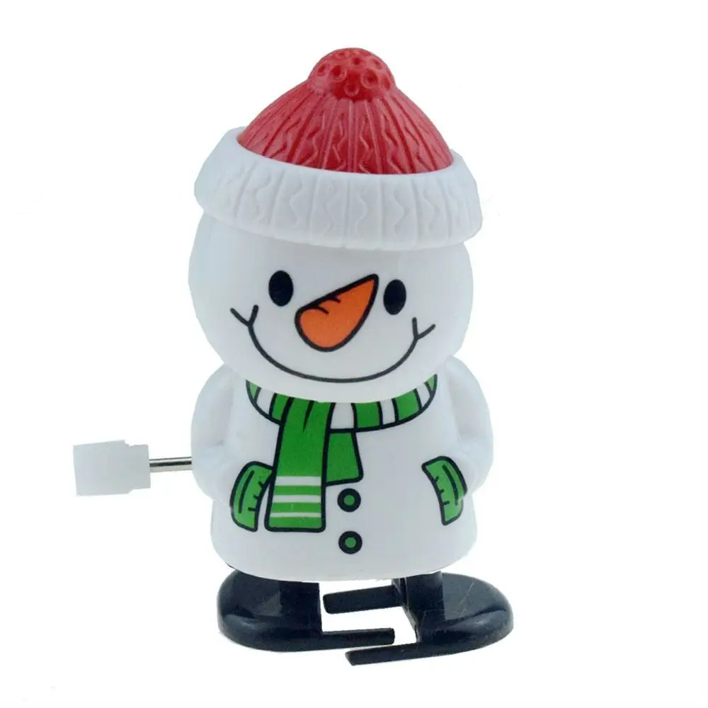 Christmas Series Wind-up Toys Jumping Toys Santa Claus Christmas Clockwork Toys Elk Snowman Shake Head Santa Walking Doll