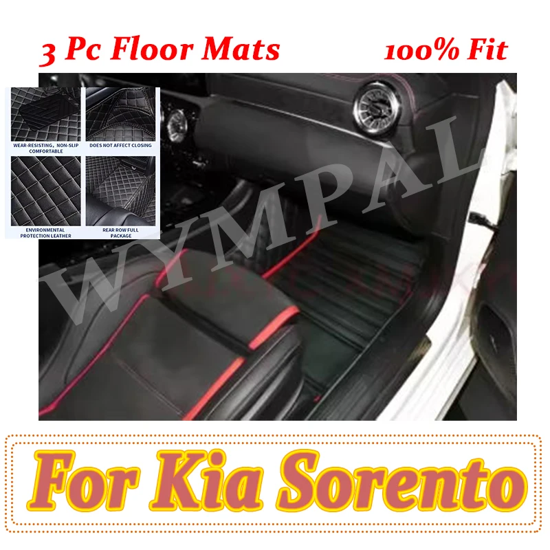 

Luxury Car Floor Mats For Kia Sorento II XM 2012 2011 2010 2009 5 Seater Carpets Waterproof Protect Covers Interior Accessories