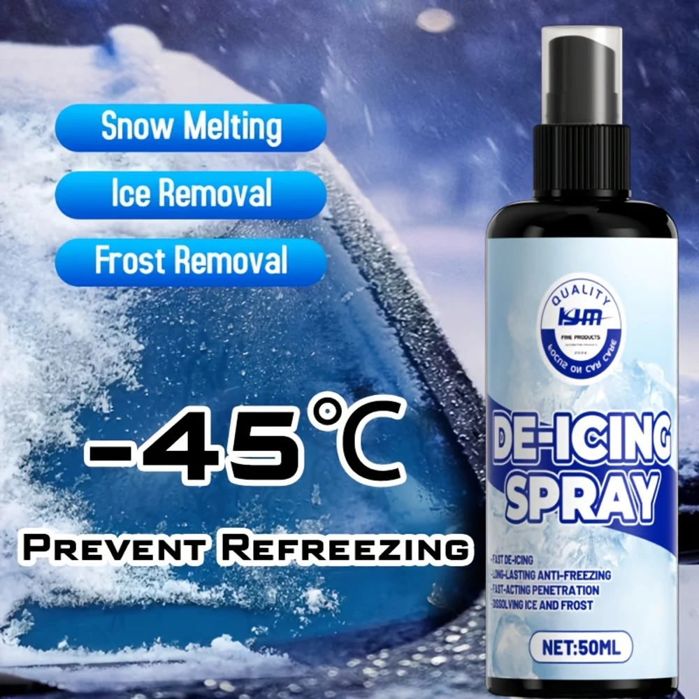 بخاخ إزالة الجليد متعدد الأغراض |   يذوب الثلج والثلج في 3 ثوانٍ، حماية تدوم طويلاً، مناسبة للزجاج الأمامي ونوافذ السيارة