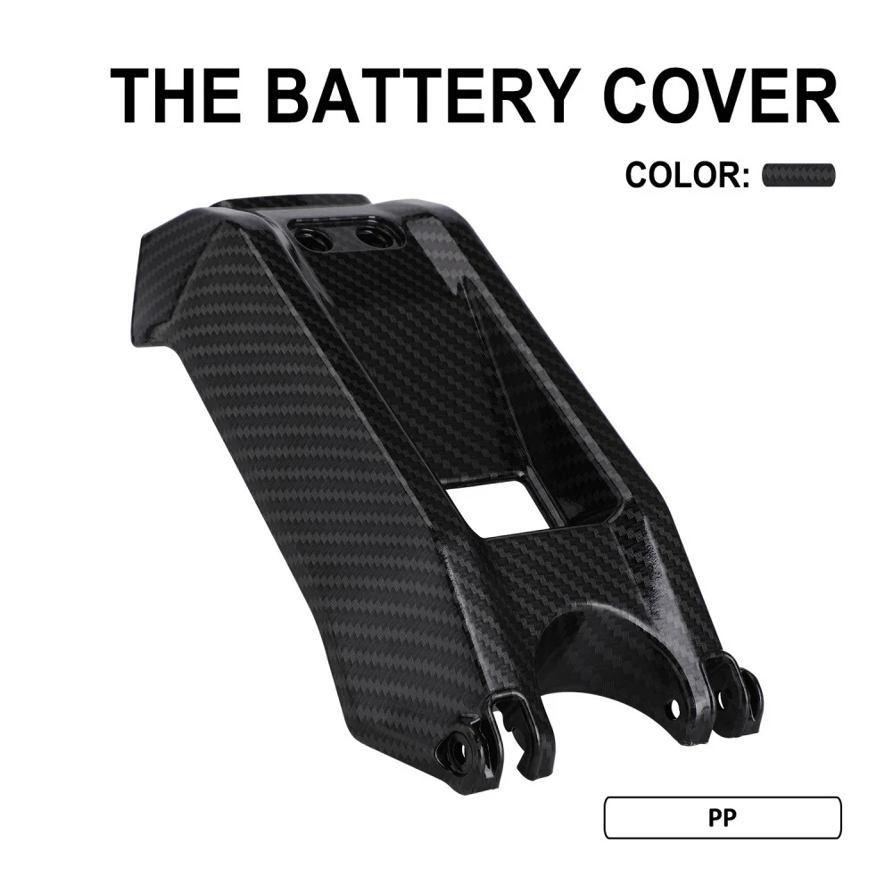 

Battery Protection Battery Cover Battery Cover For Electric Bike Protective Accessory Aesthetic Carbon Fiber Easy Installation