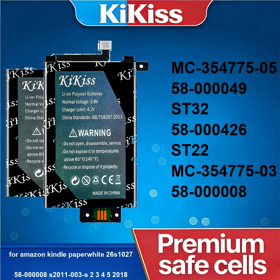 

Аккумулятор ST22 ST32 58-000426 MC-354775-05 58-000049 для Amazon Kindle Paperwhite 26s1027 58-000008 S2011-003-s 2 3 4 5 2018
