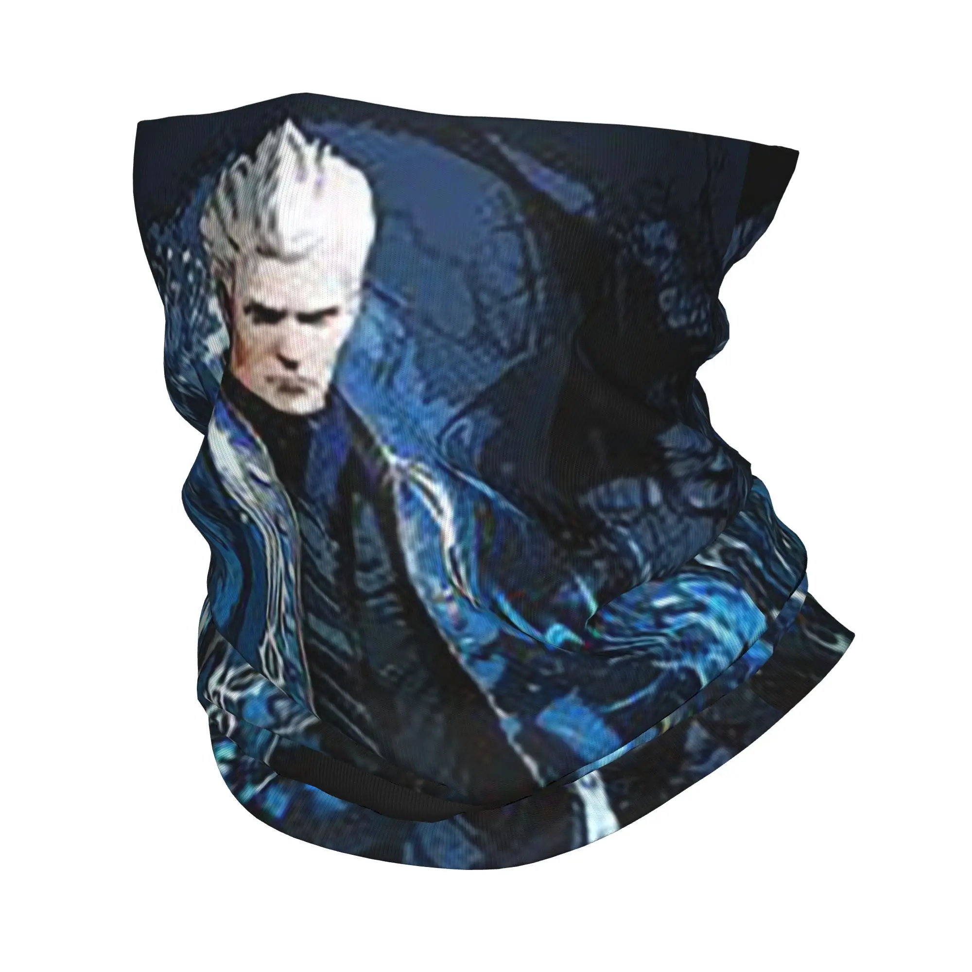 Vergil del diablo May Cry Seri Bandana cubierta para el cuello bufanda mágica impresa bufanda de ciclismo multiusos deportes al aire libre Unisex adulto
