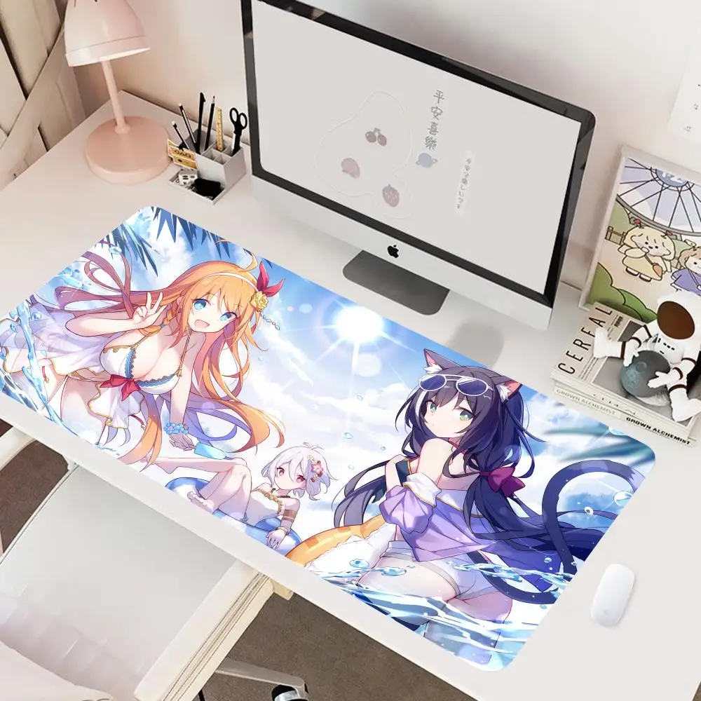 Princess Connect ReDive Kokkoro Mouse Pad Mouse Pad Gaming XXL 800x400mm Home Popular gamer HD Mousepad Keyboard Pad Non-Slip Of