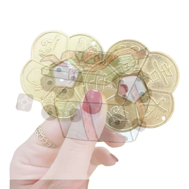 【CC】1Pcs Old Ancient Long Life Wealth Guarantee Copper Coin Chinese Feng Shui Lucky Coins Enhancement Collection Gift Home Decor