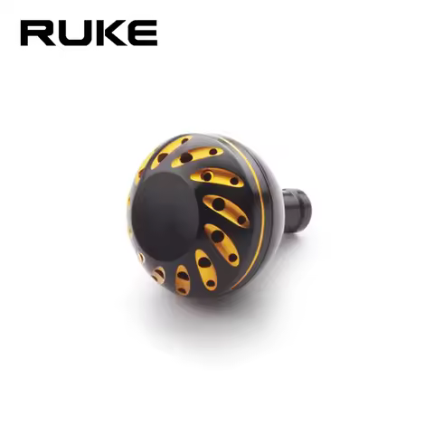 Ruke 1pc Fishing Reel Handle Knob For Daiw/Shima Spinning Reels Knob Diameter 30mm Weight 14g Include 2pcs Bearings 4pcs Washers