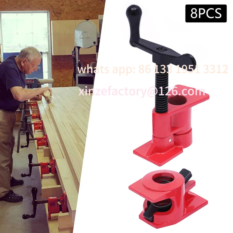 تخصيص 6/8 قطع الخشب الغراء أنبوب Hails مجموعة الثقيلة سريعة غصان أنبوب وصلات سريعة الموتر الأنابيب المشابك