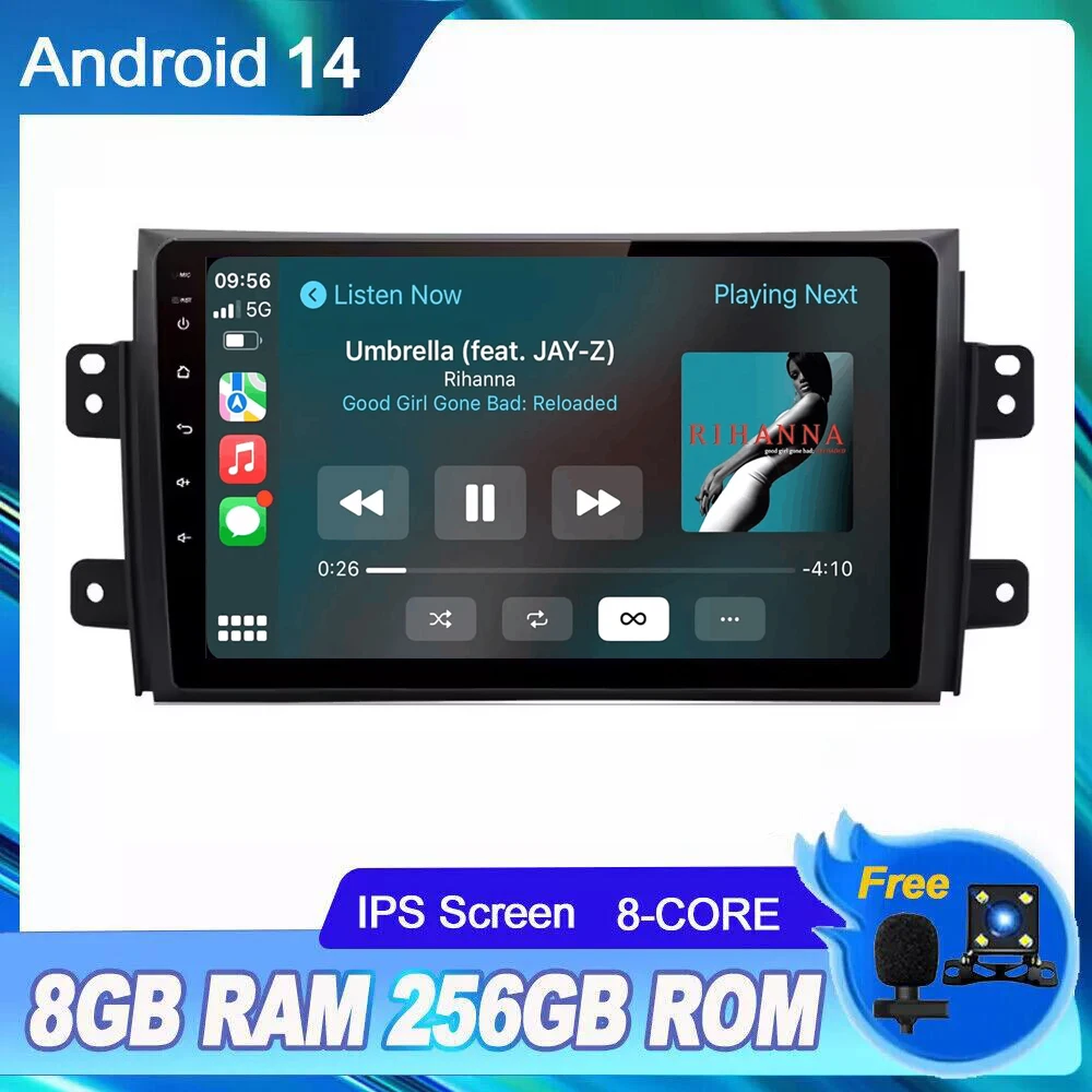 

Android 14 Car Radio For Suzuki SX4 2006 - 2013 For Fiat Sedici 2005 - 2014 Multimedia Viedo Player GPS Stereo 2DIN 4G LTE DVD