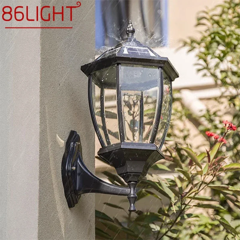 

86LIGHT Contemporary Solar Outdoor Wall Lamps Simplicity Waterproof Creative Balcony Hallway Courtyard Villa Gate Hotel