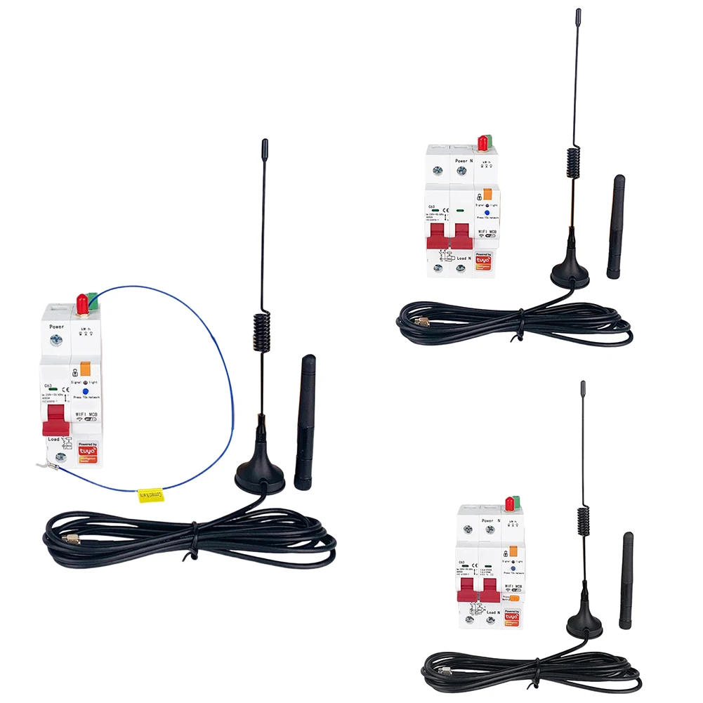 

LJL-Graffiti Wifi Metering With Leakage Protection Electric Gate Household Circuit Breaker 63A Timer Master Switch