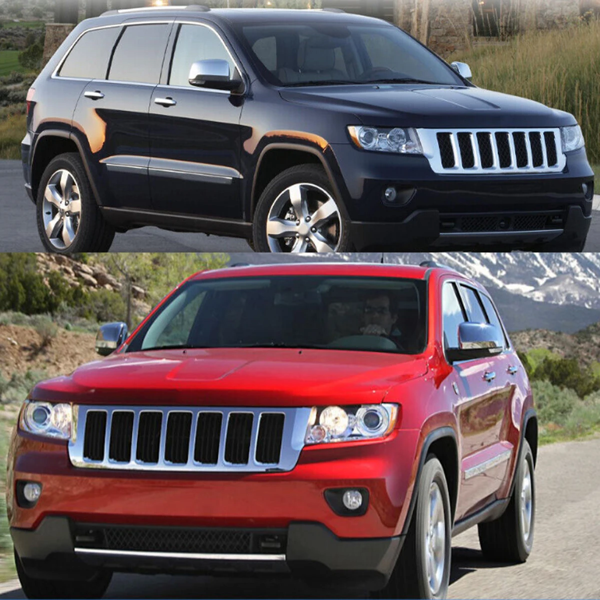 

Front Headlight Headlamp Lens Cover For Jeep Grand Cherokee 2011 2012 2013 Clear Left+Right