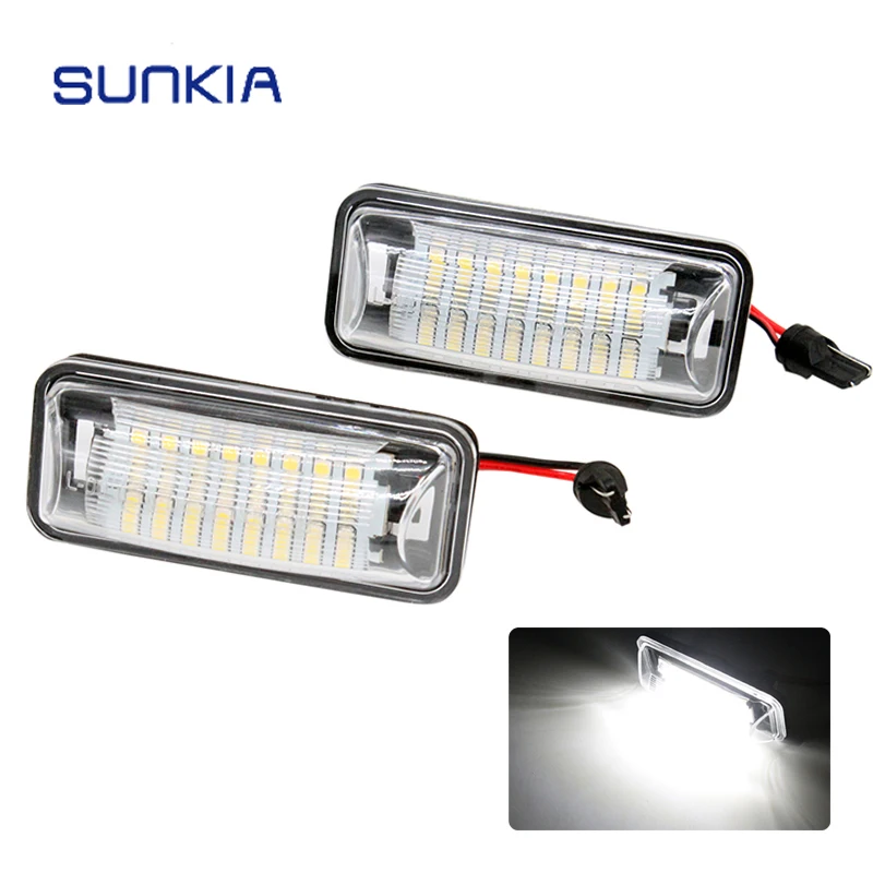

SUNKIA 2Pcs/Set Car LED License Plate Number Light For Toyota 86 GT86 FT86 For Scion FR-S 2013-UP
