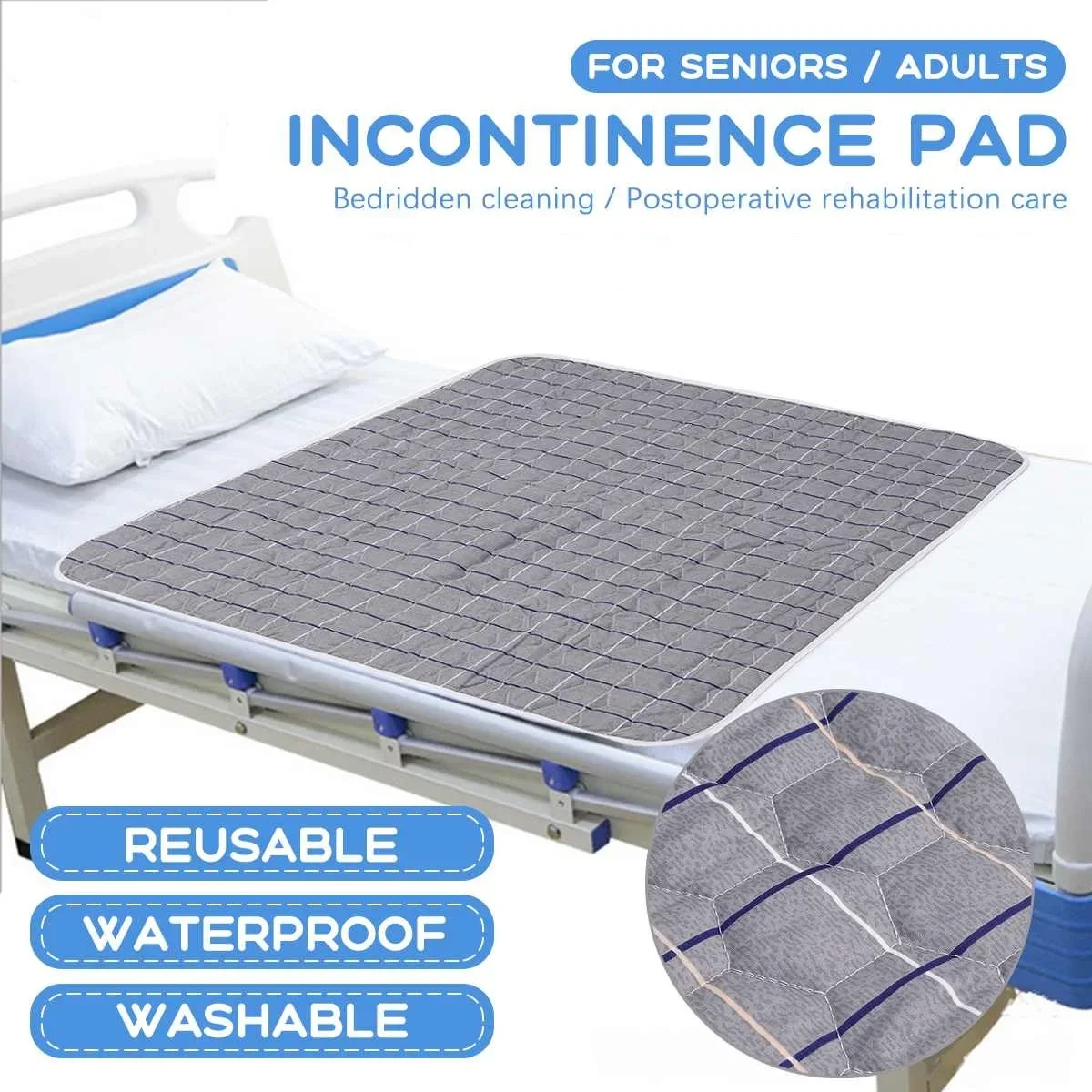 Waterproof Washable Nappy Diaper Cover Changing Pad Bed Sheet Urine Mat Protector Incontinence Mattress For The Elder Kid Infant