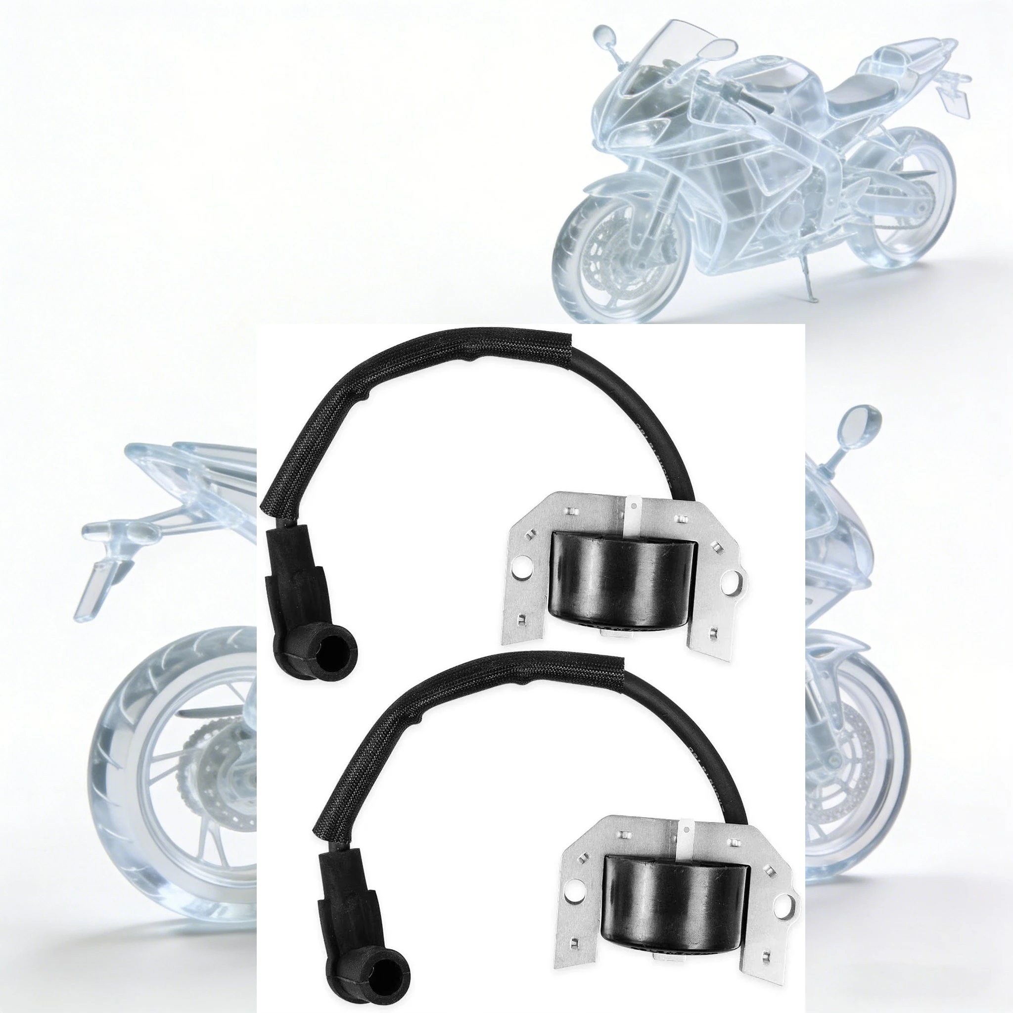 Ignition Coil 21171-7034 Compatible with for Kawasaki FH381V FH430V FH580V  FH721D FH770D Engines Replaces 21171-7001（ 2Pcs）