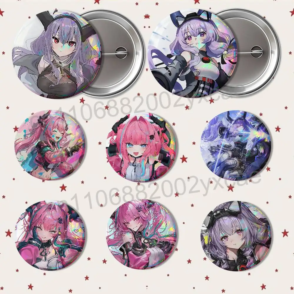 Yvonne Typhoeus Arknights Endfield Badge on Backpack Clothes decoration Tinplate Round Brooch Funny Custom Gifts for Friend