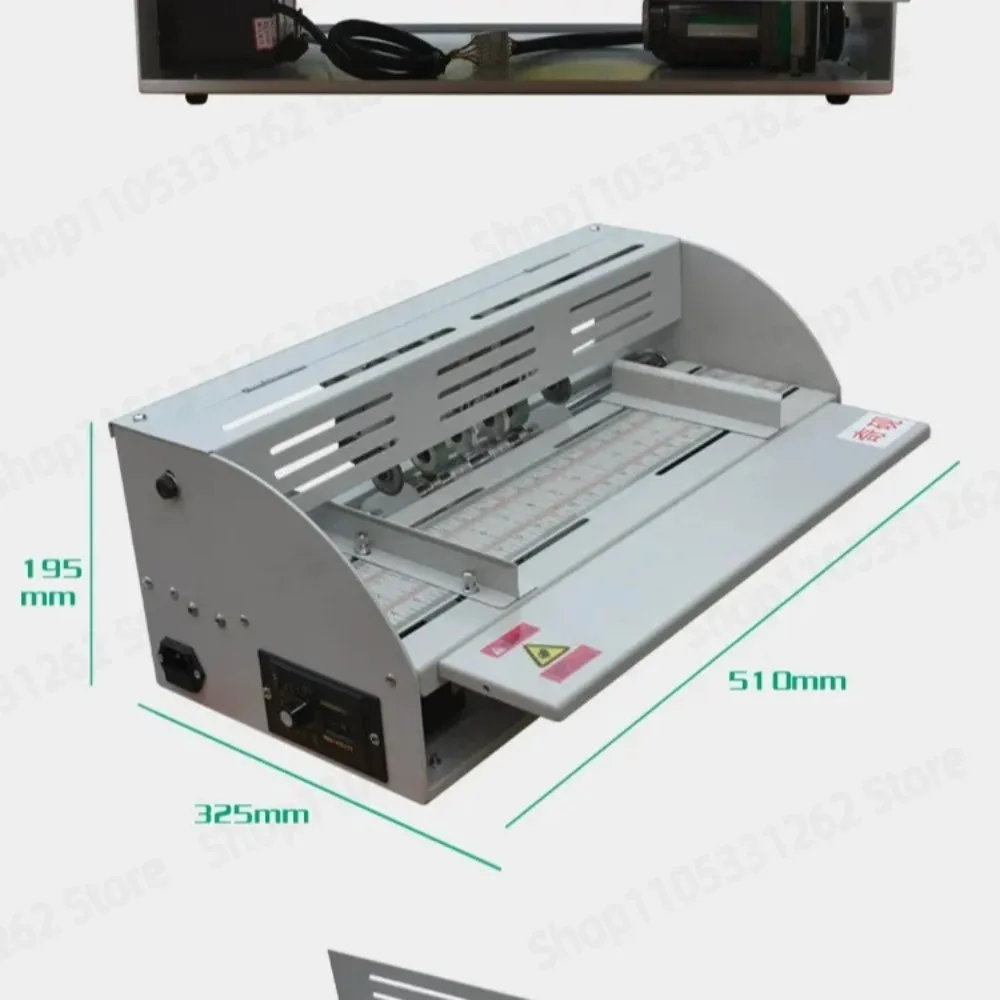 H500 Electric Paper Creasing Perforating Machine For Brochure Business Card Booklet Folding Processing