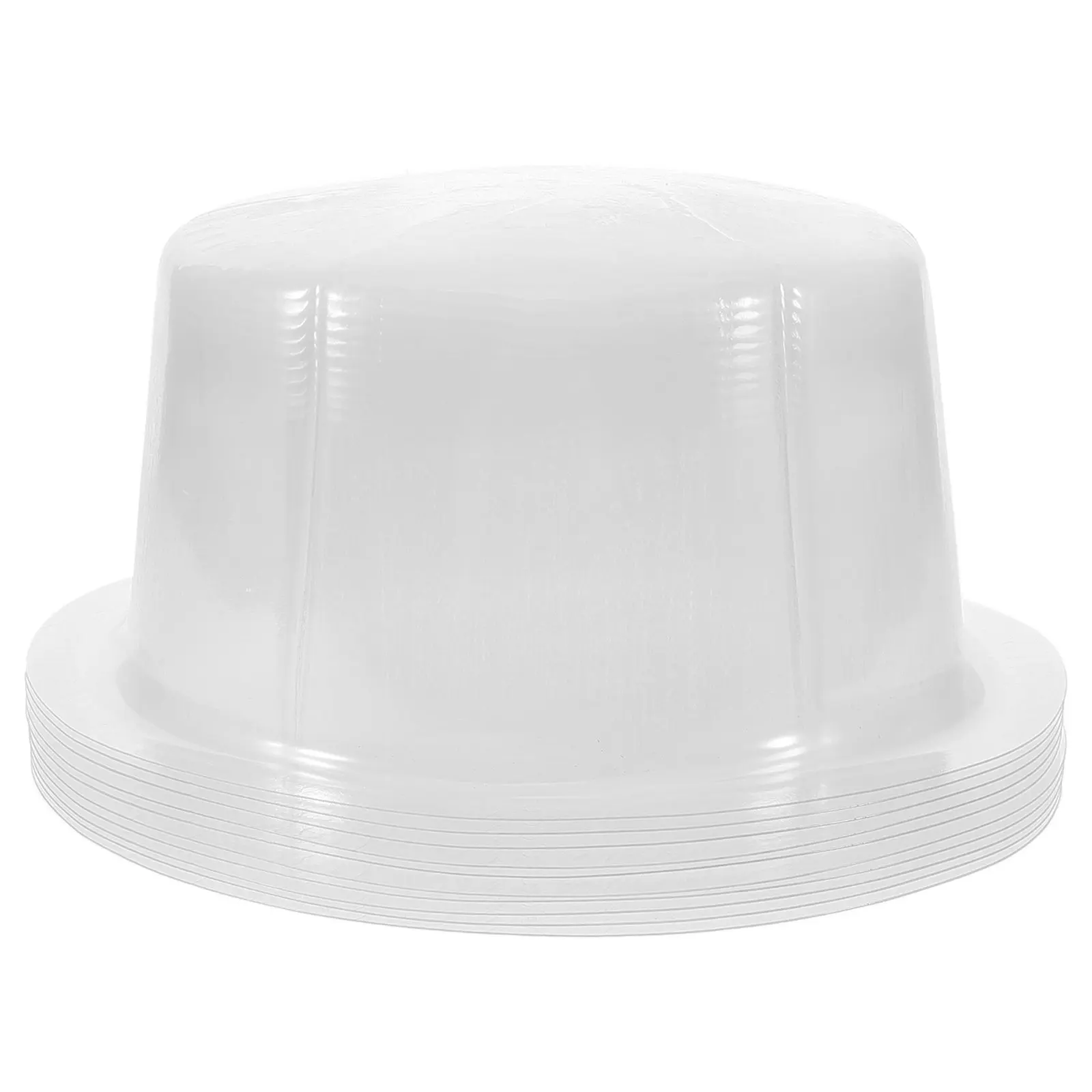 10Pcs Hat Shaper Plastic Round Flat Top Hat Rack Stand for Storage Display Preserving Shape Cap Holder for Straw Fedora Jazz
