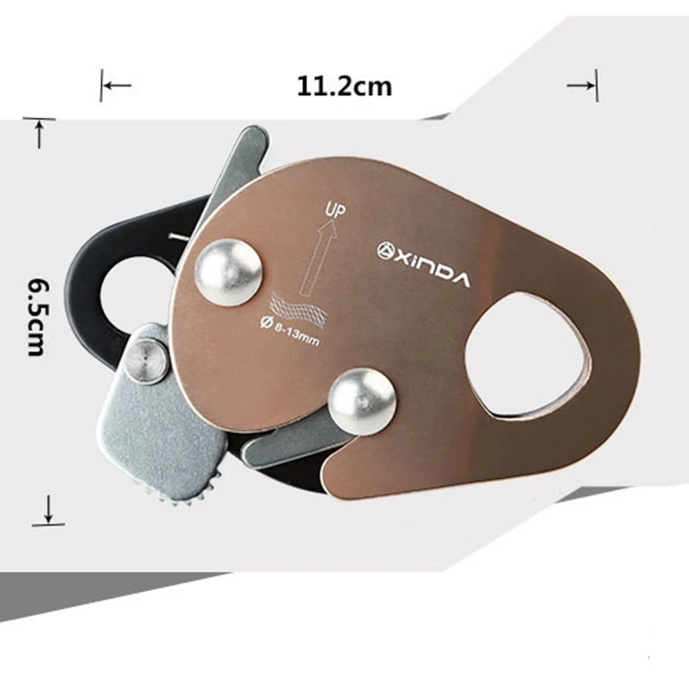 

Pro Rock Climbing Abseiling Rappelling Tool Downhill Anti Fall Protective Descender Fallproof Self-locking Device