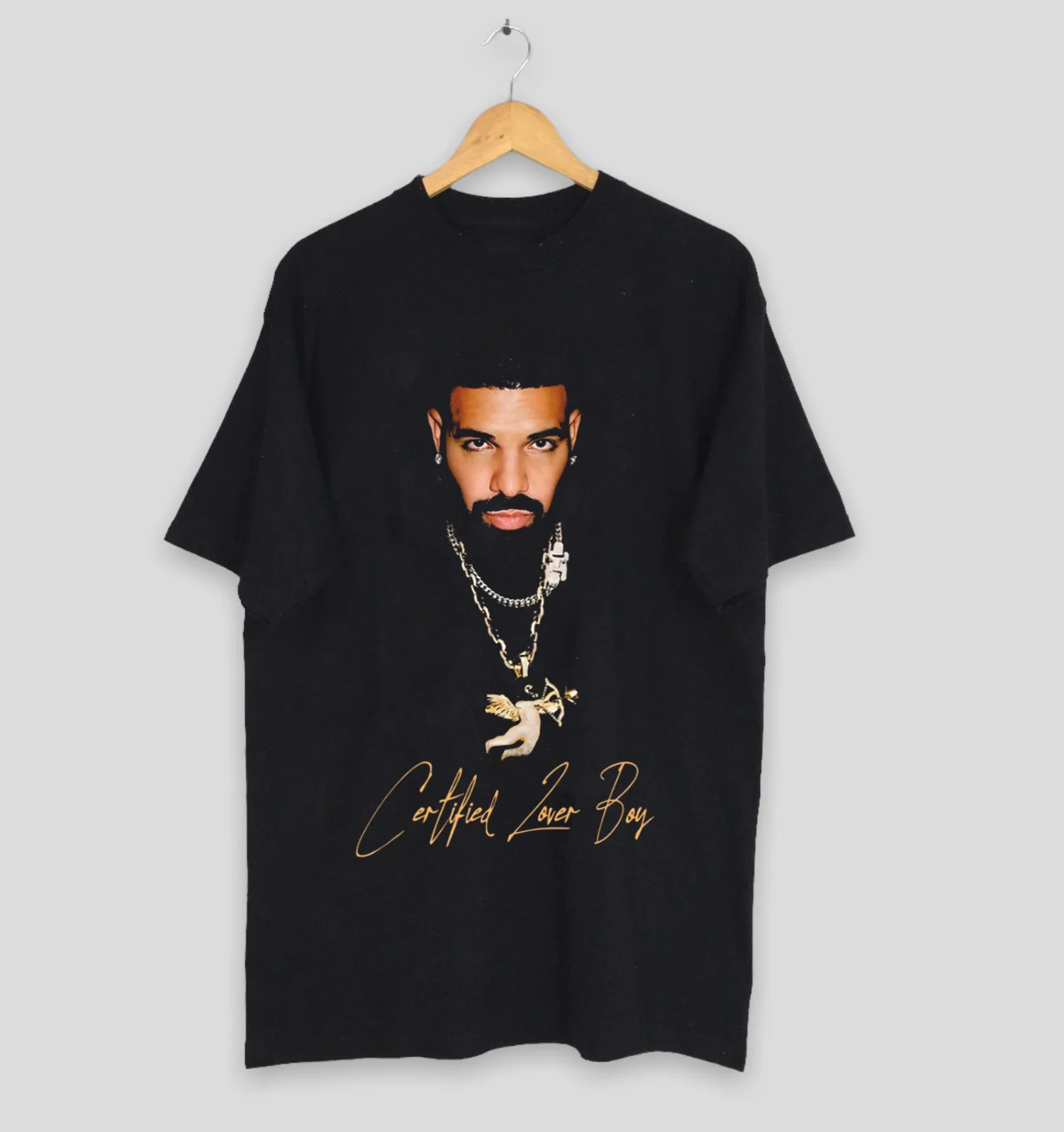 Retro Drake Certified Lover Boy Shirt Black Size s- 5Xl Shirt