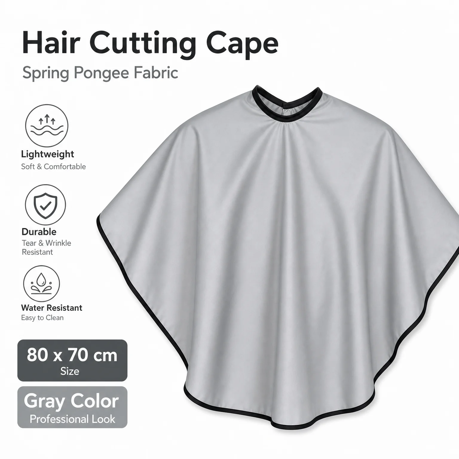 Durable Makeup Cape Hair Cutting Cape Home Salon Use Hairdresser's Cape Hair Cut Cape Easy To Clean