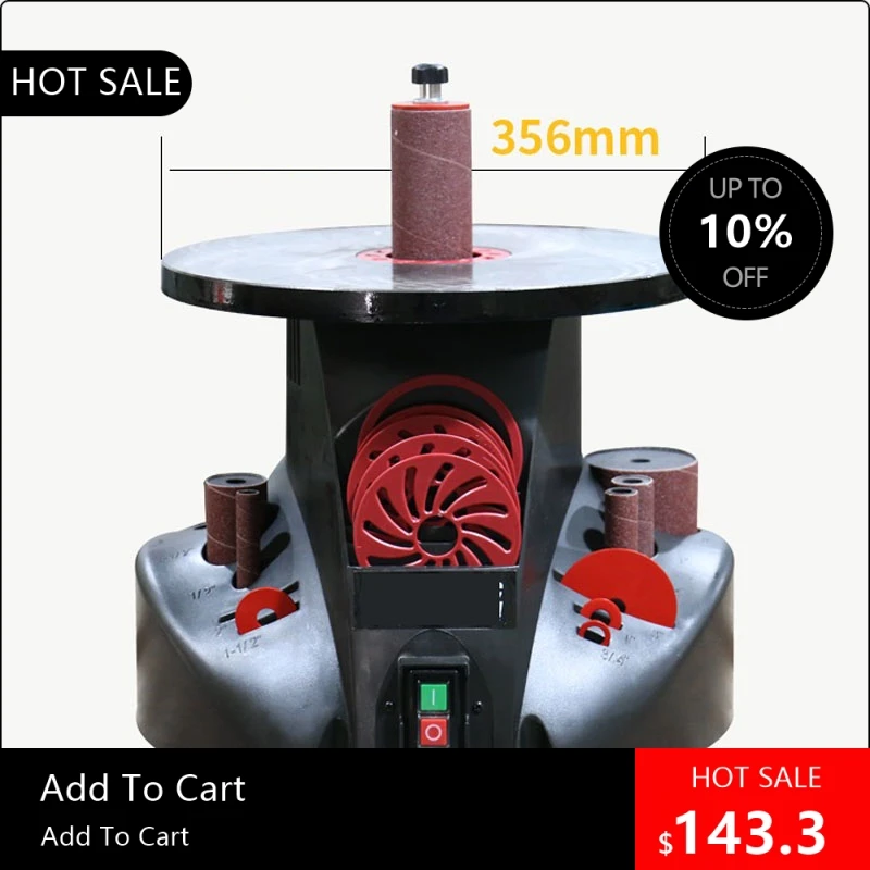

1946 Полезный 220 В 300 Вт 14-дюймовый шлифовальный станок для деревообработки, шлифовальный песчаный фрезерный станок для песка, песчаная машина 19