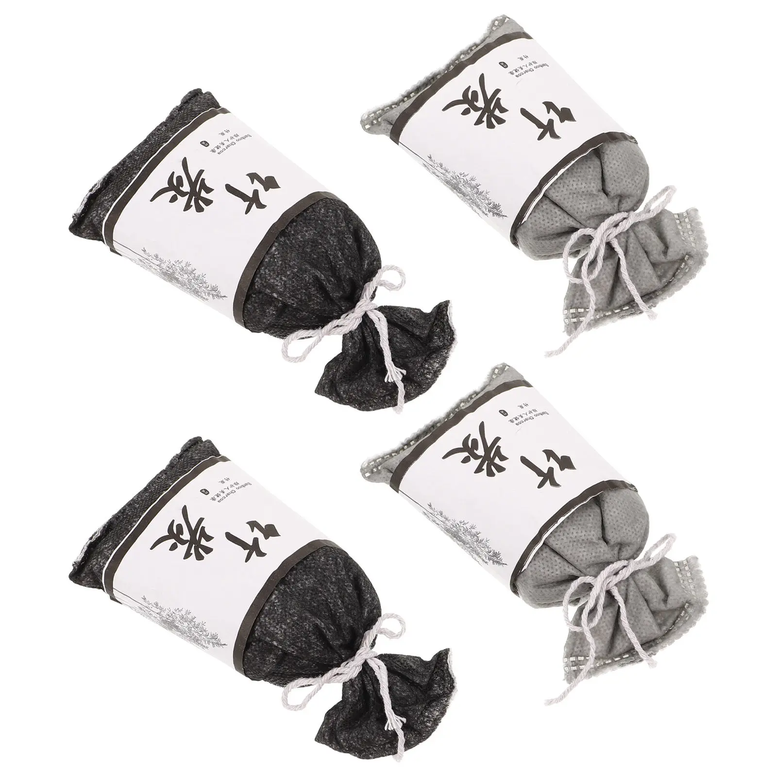 4Pcs Activated Charcoal Odor Absorber Bags Bamboo Charcoal Air Freshener for Closet Car Room Deodorizer Moisture Absorbers view 2