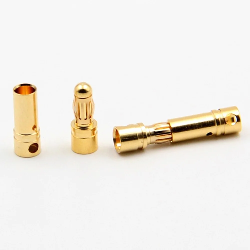 5sets 2/3/4/5/5.5/6/6.5/8.0mm RC Battery Gold-plated Bullet Banana Plug High Quality Male Female Bullet Banana Connector Plug