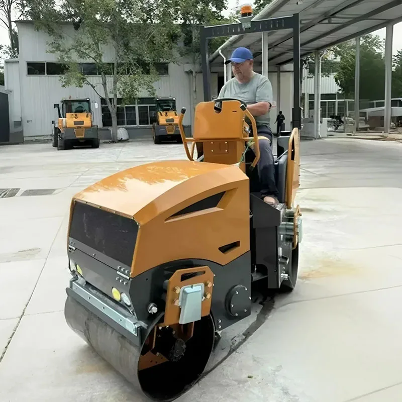 Multi-ton Double Drum Vibratory Road Roller 850kg 1Ton 2Ton 3Ton 4Ton 5Ton 6Ton 8Ton 10Ton 12Ton Mini Asphalt Tire Compactor