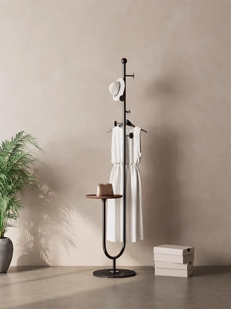 

Medieval style coat rack Floor-to-ceiling household vertical hanging clothes rack Bedroom hanging clothes rack Living room entra