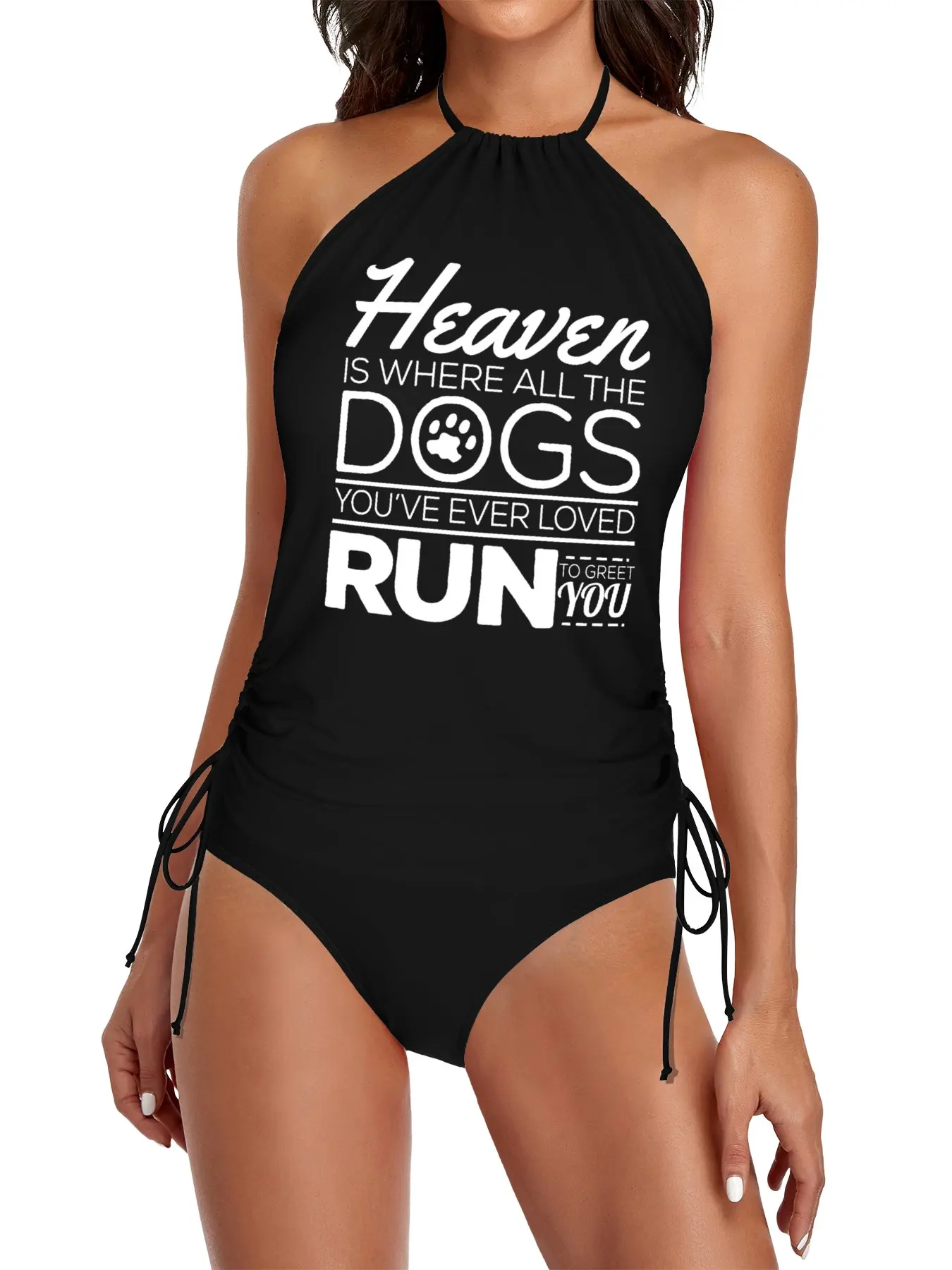 

Dogs In Heaven Split Swimsuit Set swimsuits 2025 woman trend Women's summer tunic Woman beach outfit