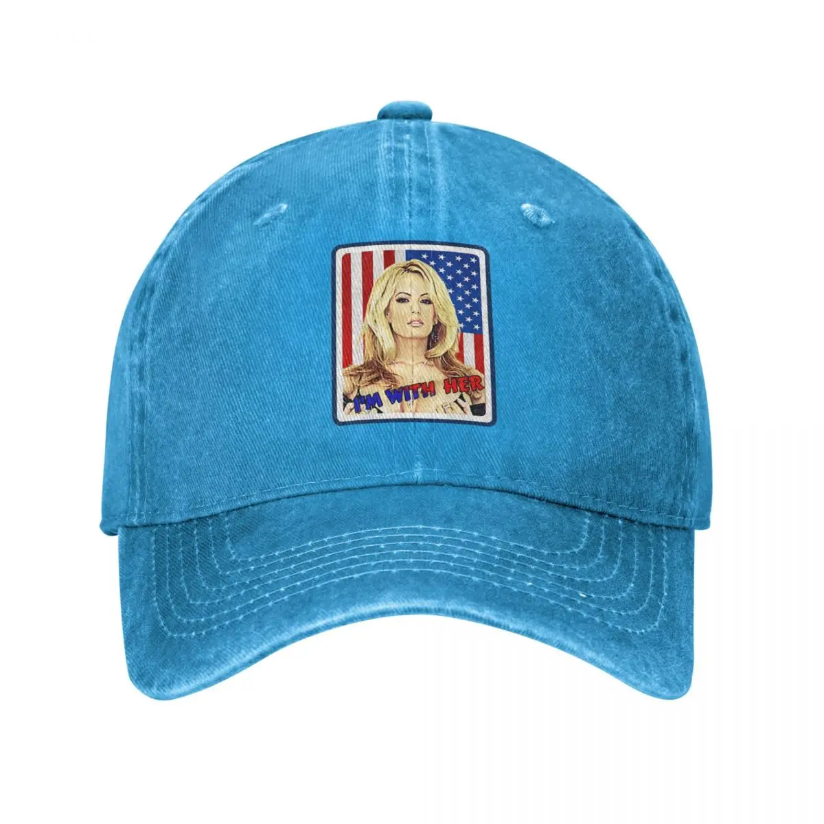 Team Stormy. Stormy Daniels Men Women Baseball Caps Distressed Washed Hats Cap Retro Outdoor Workouts Unstructured Soft Sun Cap