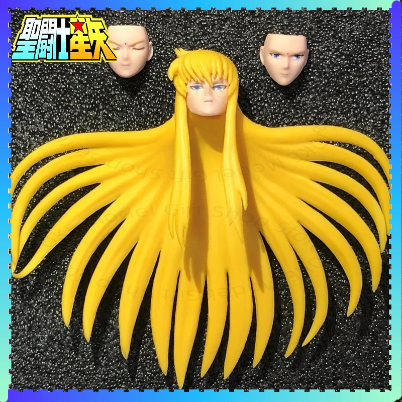 

Saint Seiya Myth Cloth EX Head Sculpture/3 Faces+Hair Virgo Asmita Gold Lost Canvas/LC Knights of the Zodiac Figure In Stock