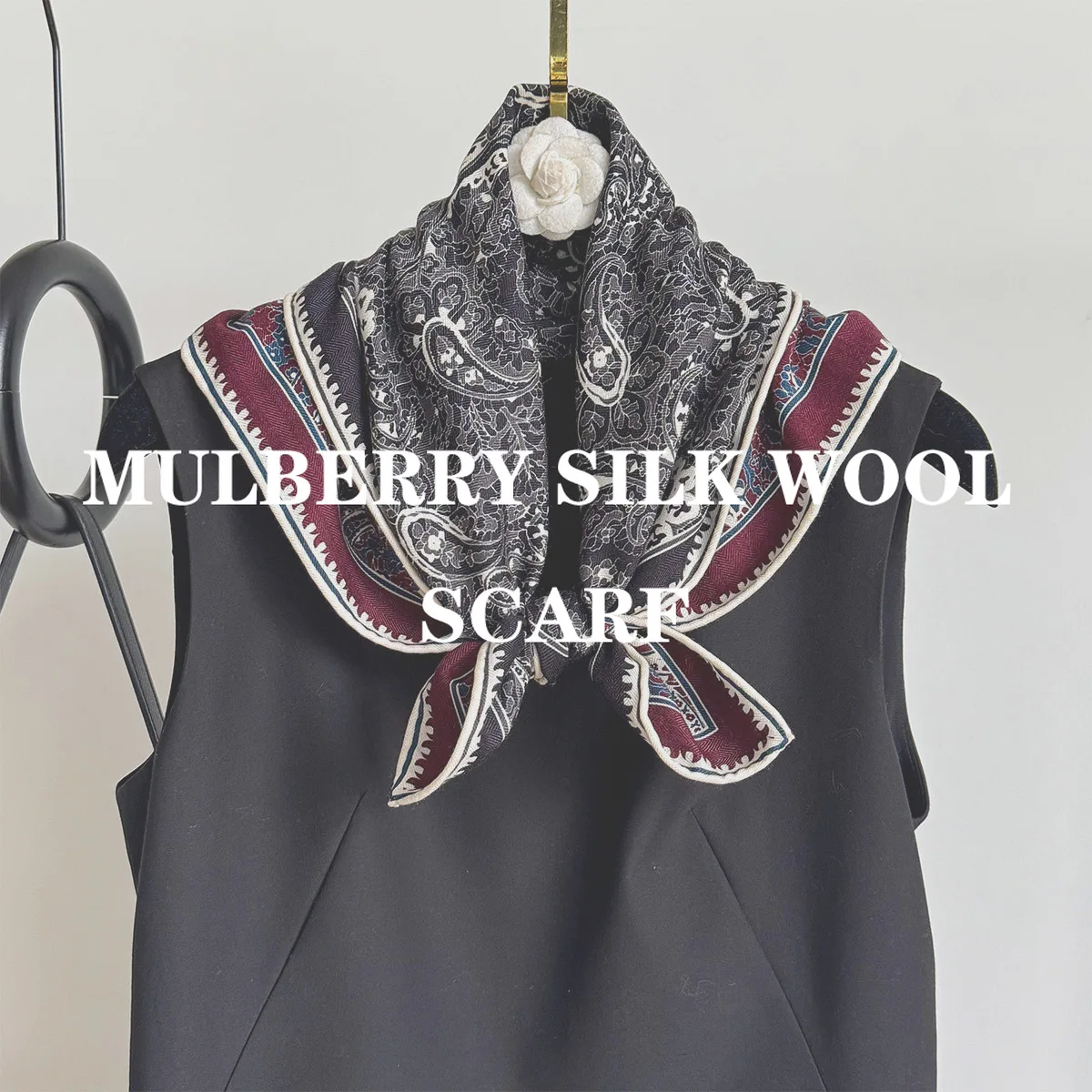 

Новая женская роскошная шаль высокого качества с принтом, шелковая шерсть шелковицы, 62 см, квадратный шарф, пашмина, пончо, шарфы, хиджаб, бандана