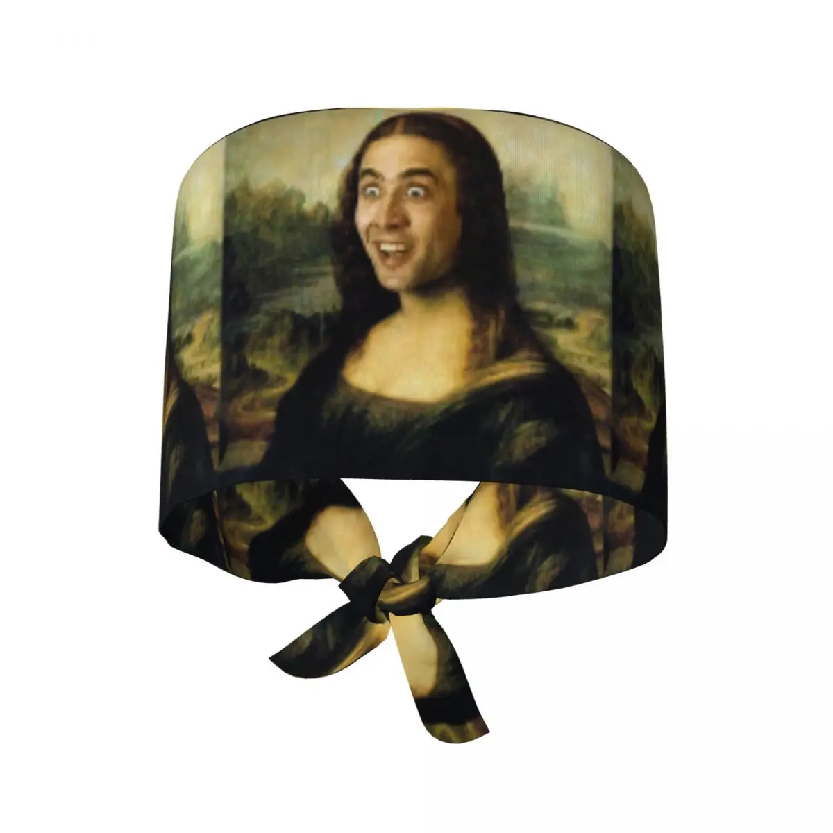 

Nicolas Cage Mona Lisa Hospita Medical Nursing Surgical Cap Meme Funny Face Printed Lab Doctor Spa Working Caps Hat Scrub Cap