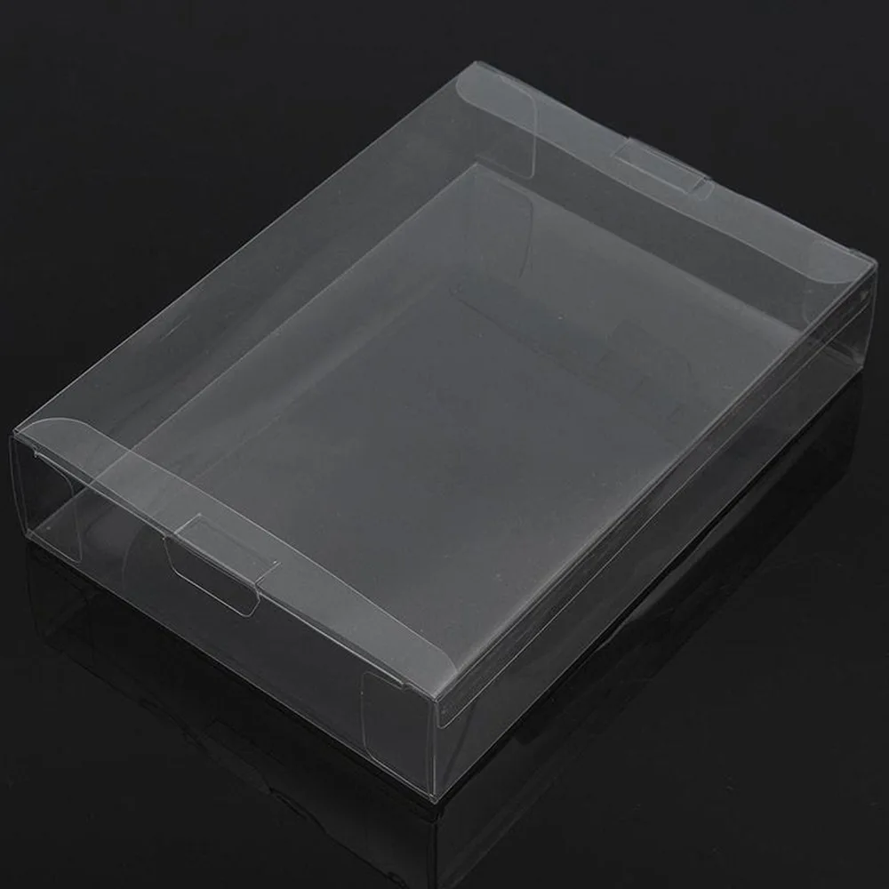 10 pièces clair transparent pour SNES pour N64 boîte de jeu étui de protection jeux CIB plastique protecteur pour animaux de compagnie pour boîtes de jeu Nintendo