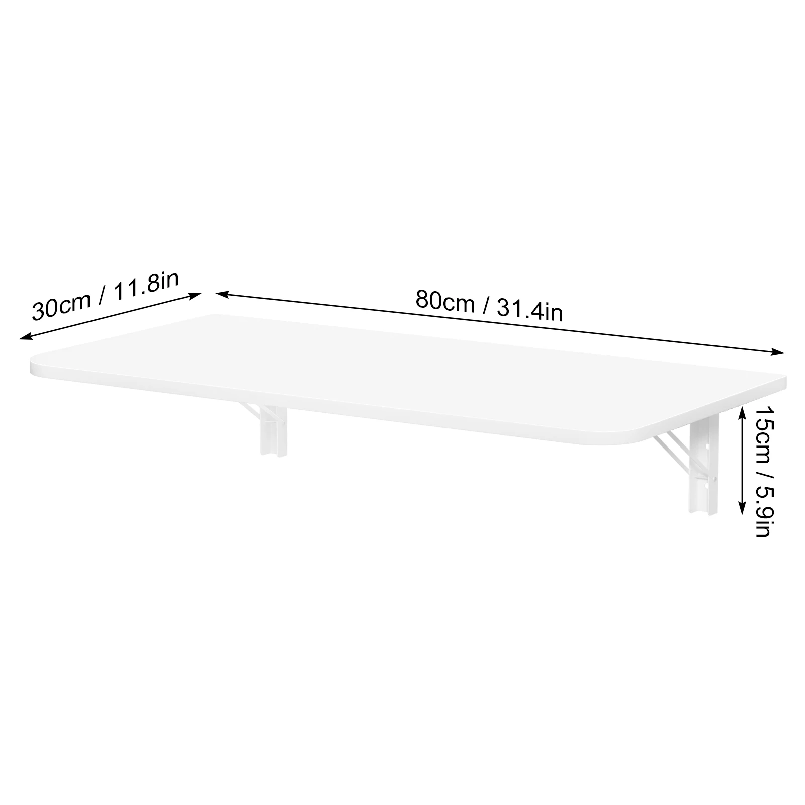 Wall-Mounted Fold-Out Table, Small Space Foldable Study Table, Balcony Overhanging Wall Side Table, Folding Wall Desk