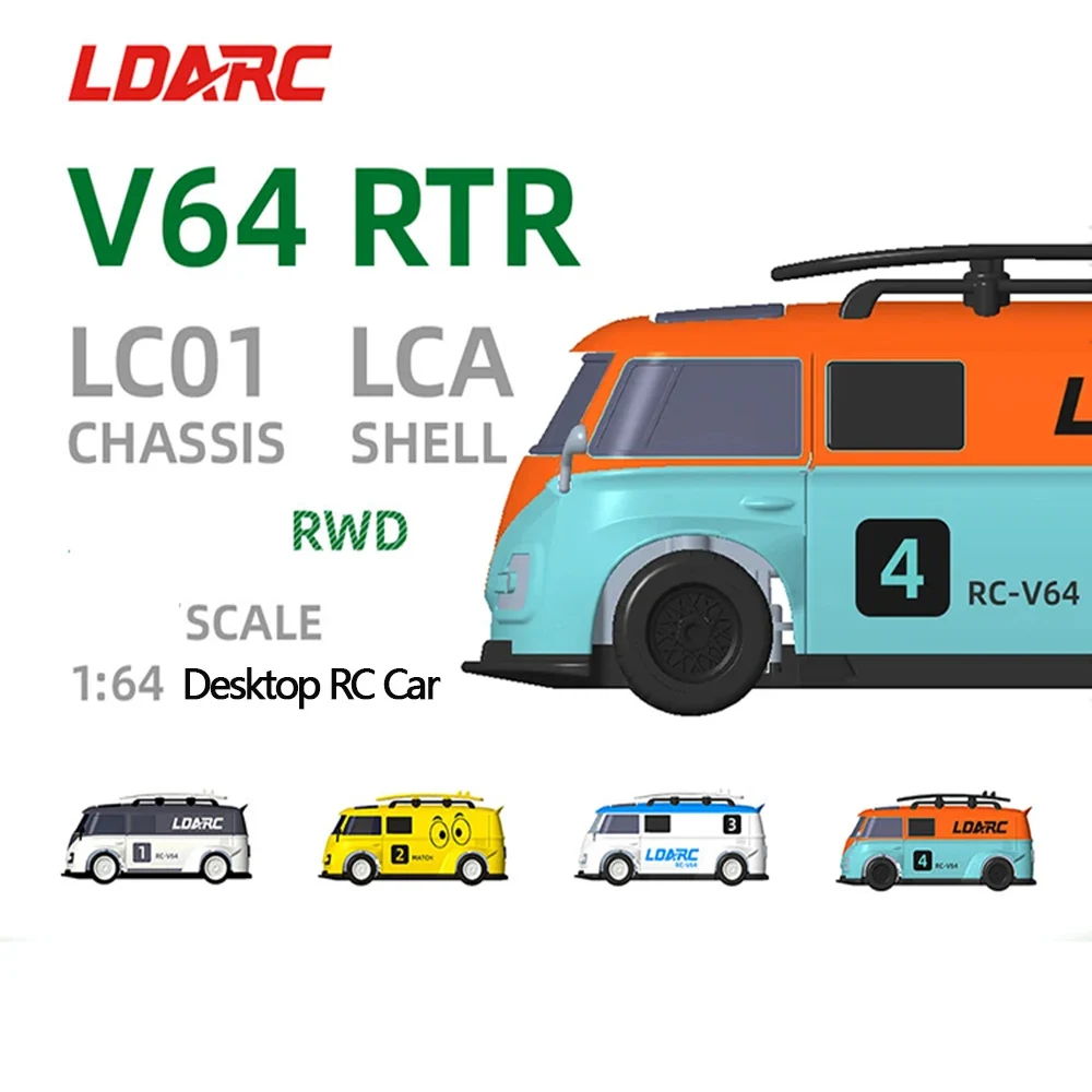 LDARC Radian V64 RTR zdalnie sterowanym samochodowym 1:64 Mini miniaturowy Model zdalnie sterowana imitacja samochód wyścigowy zdalnie sterowanym