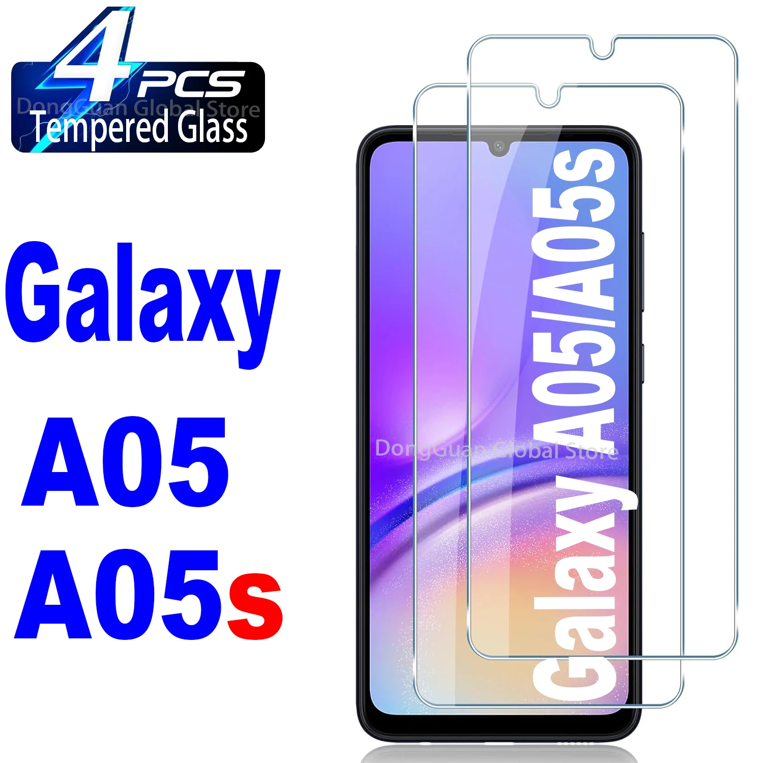 

For Samsung Galaxy A05 A05s Tempered Glass Screen Protector Glass Film